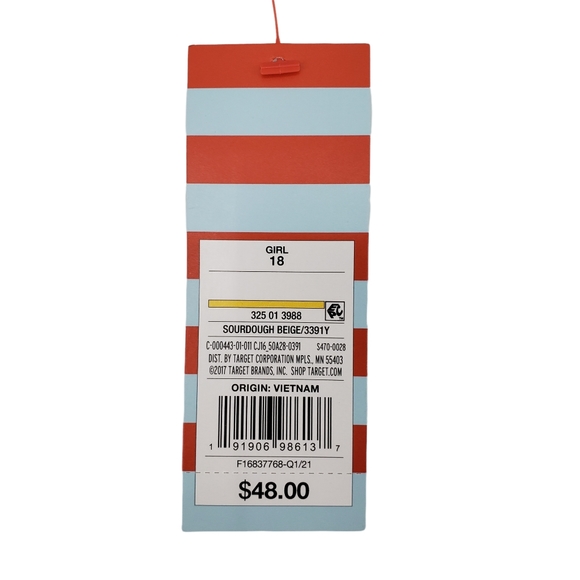 NWT Cat & Jack Girls School Uniform Pants Size 18 - Four Pack Beige And Blue - Picture 9 of 11